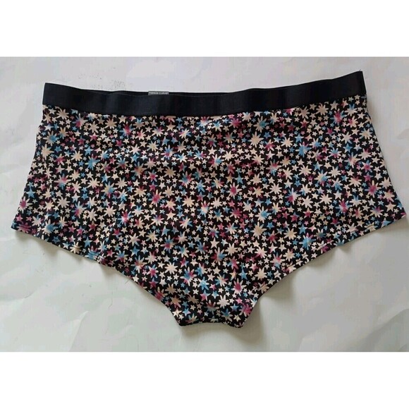 Torrid Curve Boyshort Size 2 XXL Stars Black Star Cotton Mid-Rise Stretch New - Picture 3 of 6